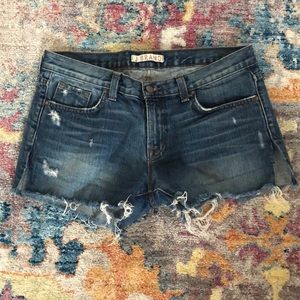 Jbrand rio raw hem shorts